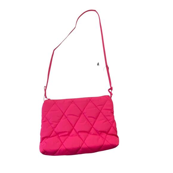 VERA BRADLEY Large Hipster Ultralight Peacock Pink Quilted Crossbody Bag NEW - Picture 4 of 11